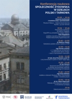 Plakat konferencji „Społeczność żydowska w dziejach Polski i Tarnowa”